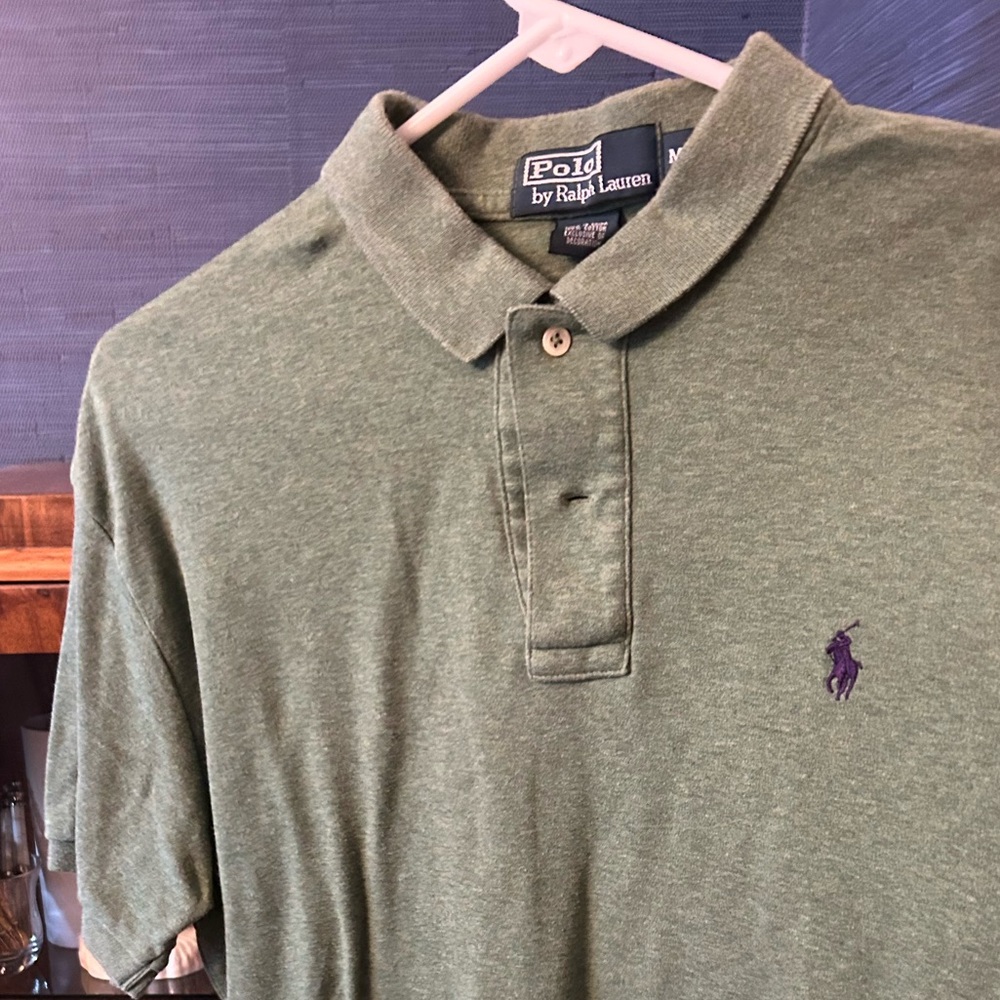 Ralph Lauren Green Polo Shirt Classic Design